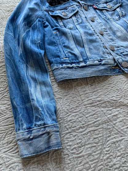 Acid Wash Denim Snakes Jacket [S]