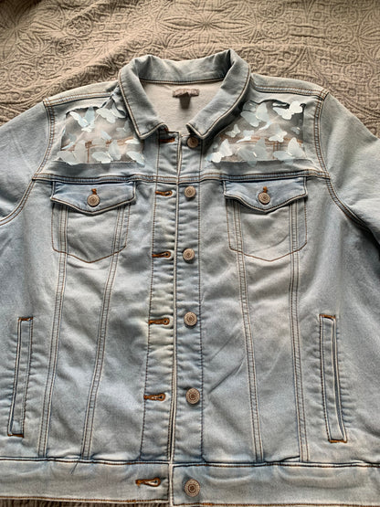 Light Wash Denim Butterflies [2X]