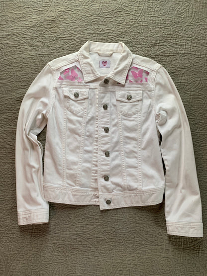 White Denim Butterfly Jacket [S]