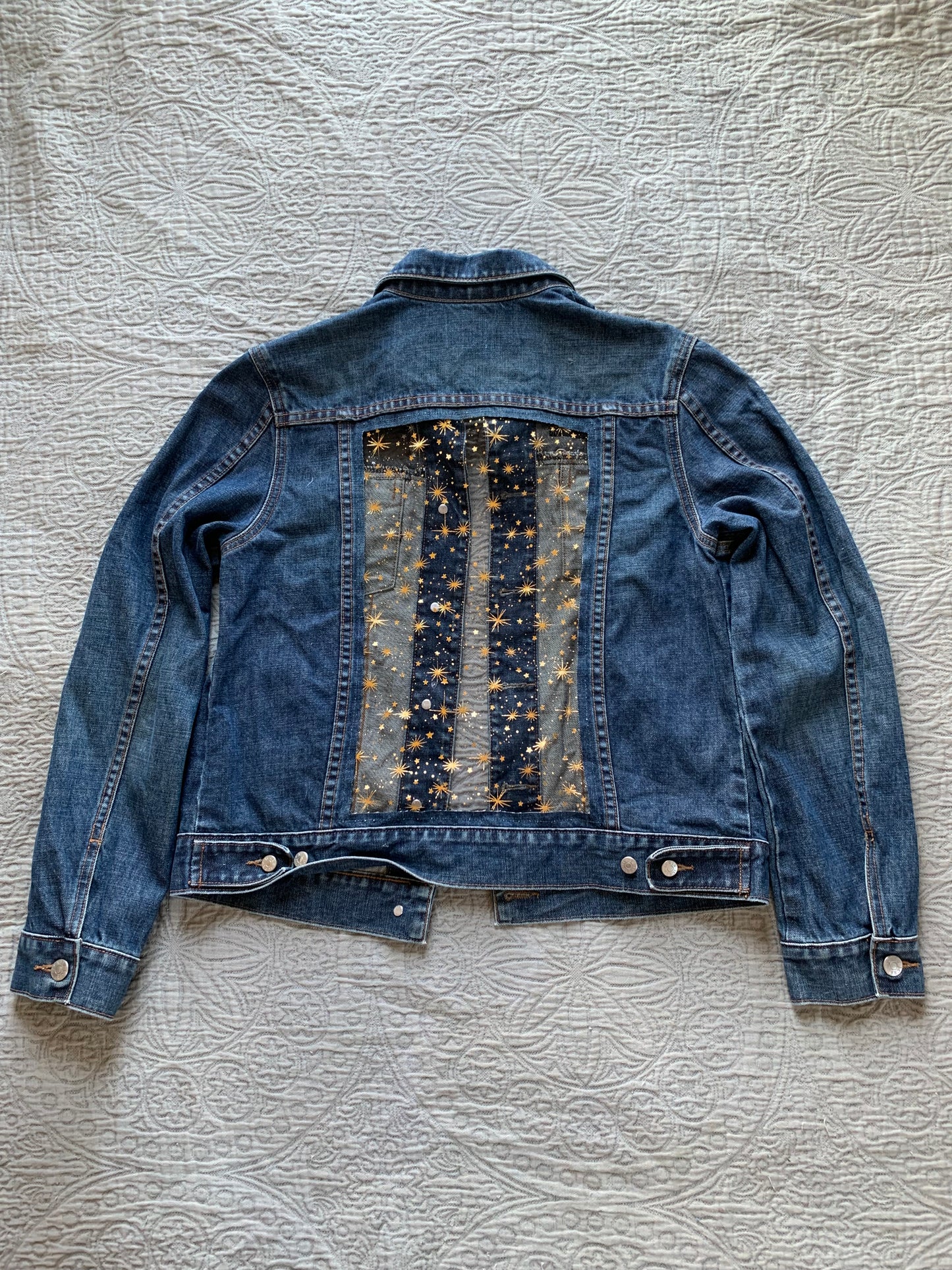 Dark Denim Gold Stars Jacket [M]