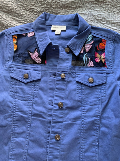 Purple Denim Butterflies [L]