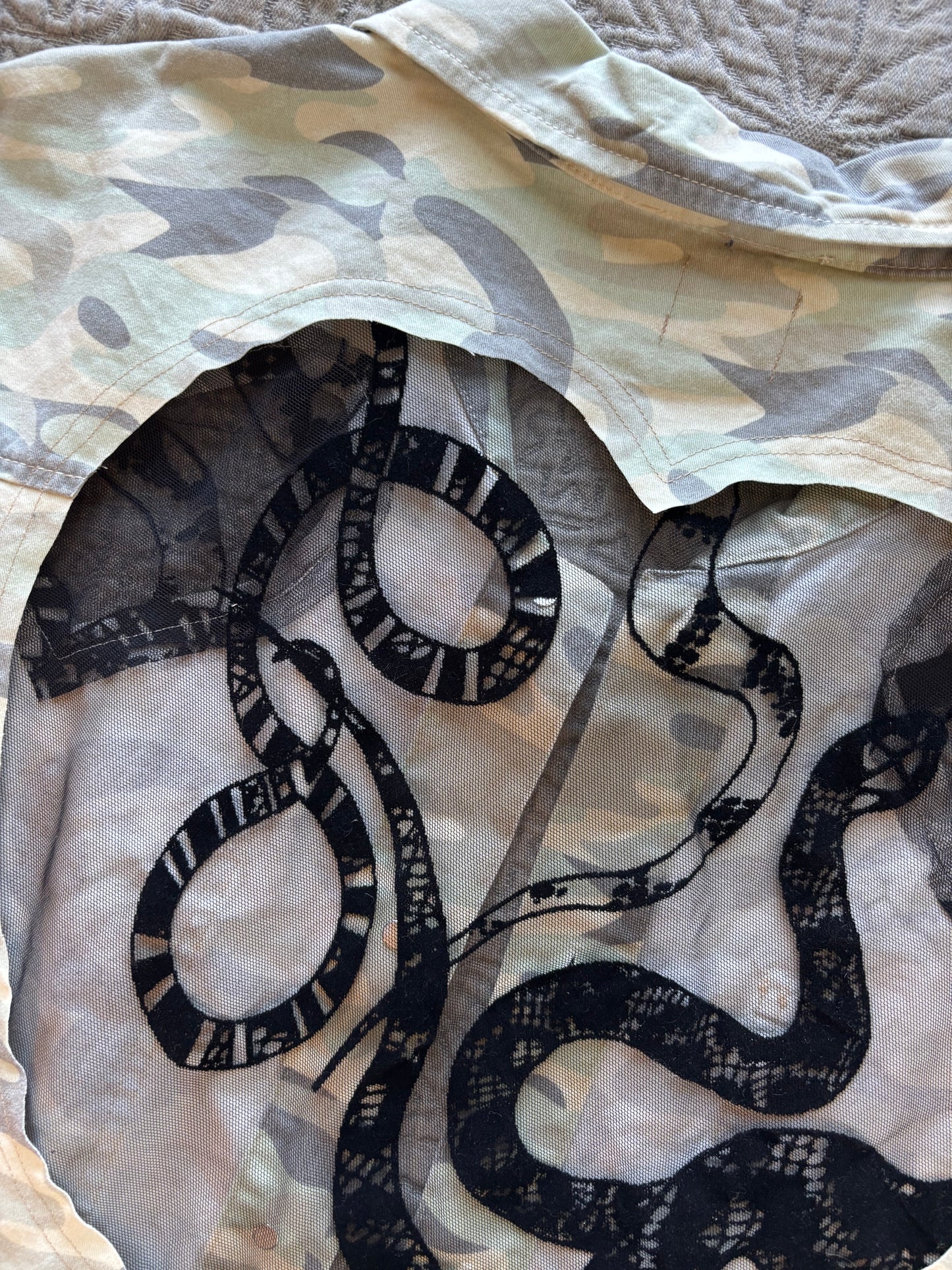 Camo Denim Snakes Jacket [4X]
