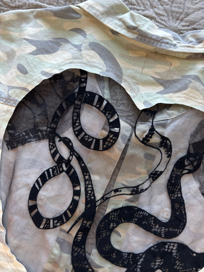 Camo Denim Snakes Jacket [4X]