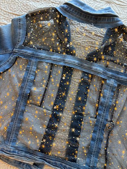 Gold Stars Denim Jacket [3X]