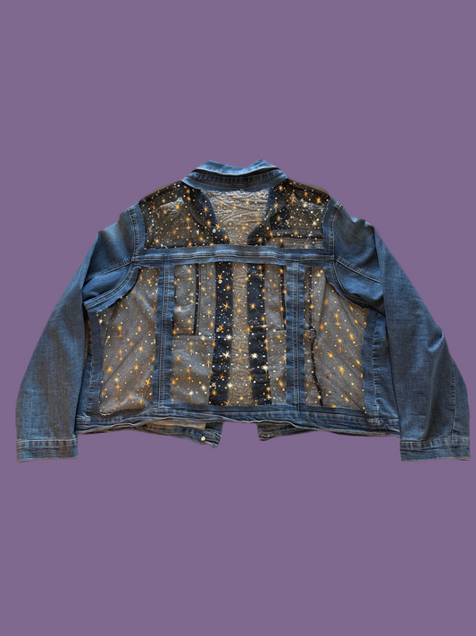 Gold Stars Denim Jacket [3X]