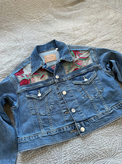 Denim Roses Cropped [S]