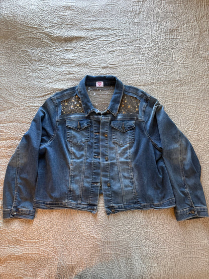 Gold Stars Denim Jacket [3X]