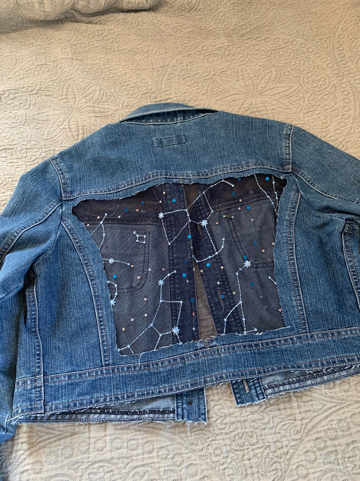 Cropped Denim Constellations [M]