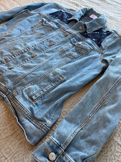 Constellation Light-Wash Denim Jacket [L]