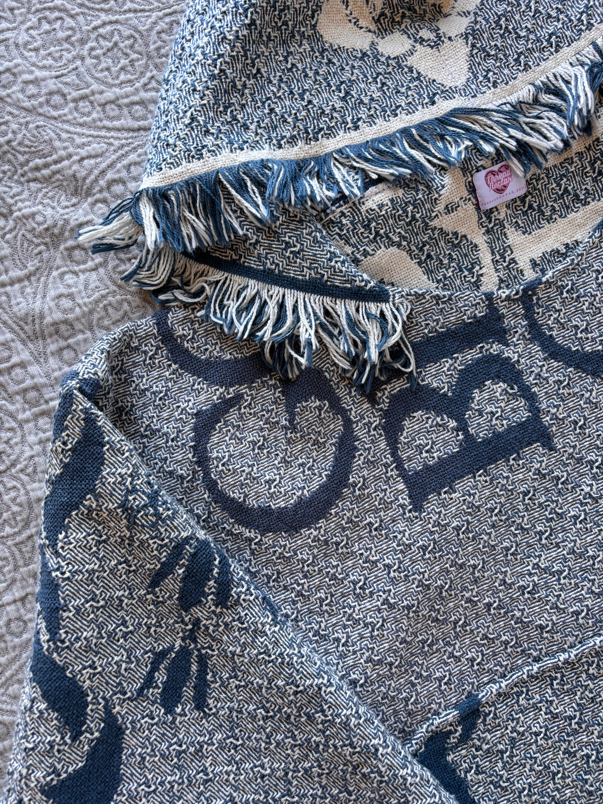 Blue Home Sweet Home Blanket Hoodie [3X]