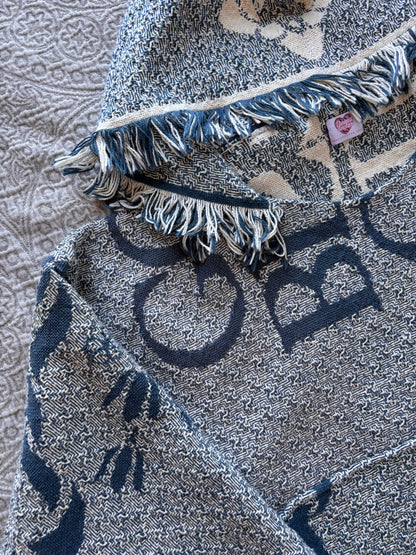 Blue Home Sweet Home Blanket Hoodie [3X]