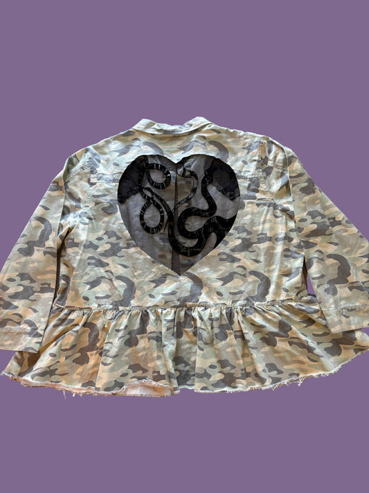 Camo Denim Snakes Jacket [4X]