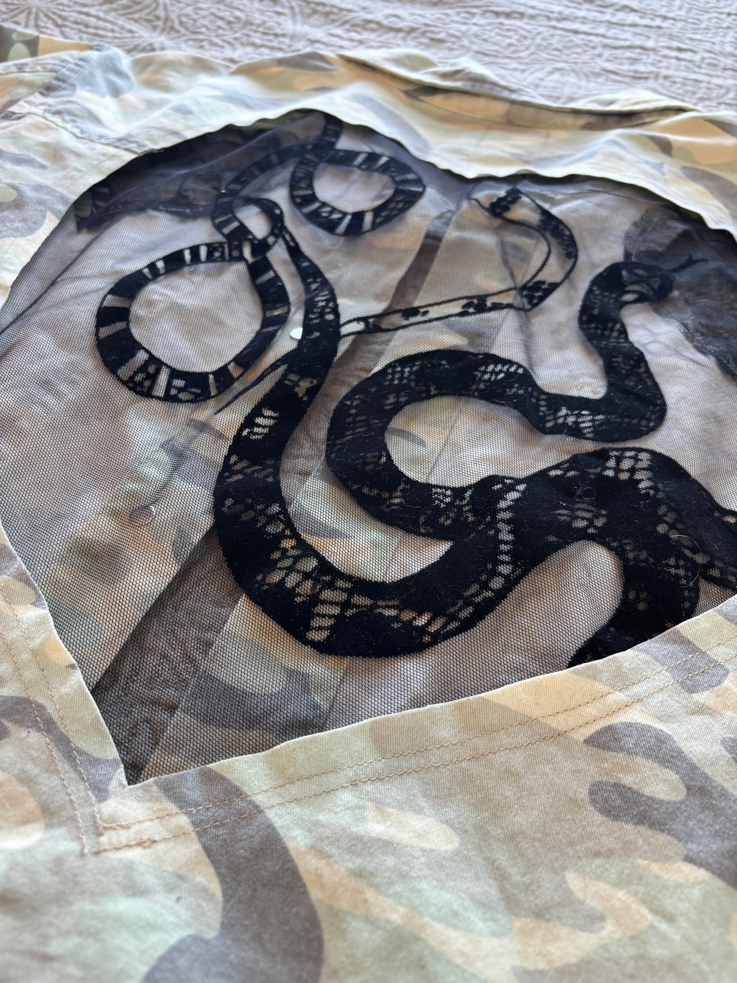 Camo Denim Snakes Jacket [4X]