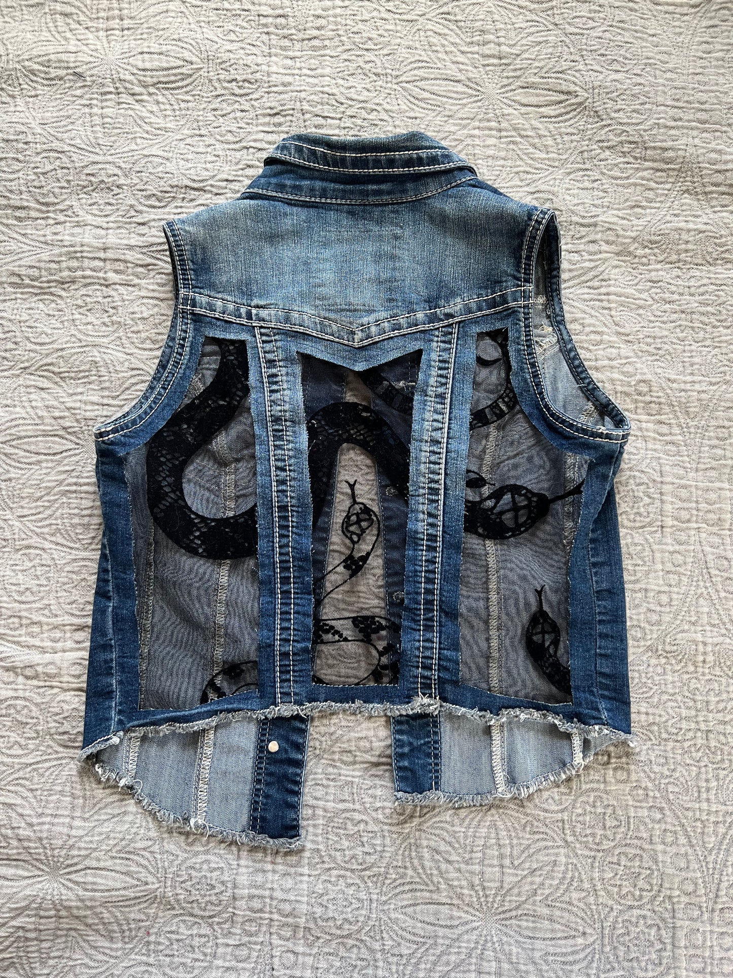 Denim Snake Vest [S]