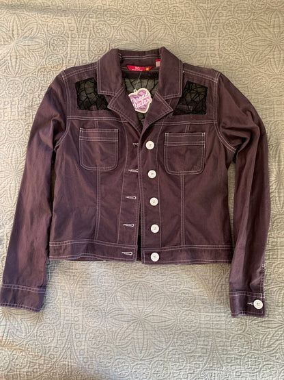 Purple Denim Spiderwebs [L]