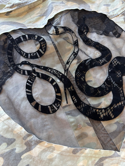 Camo Denim Snakes Jacket [4X]