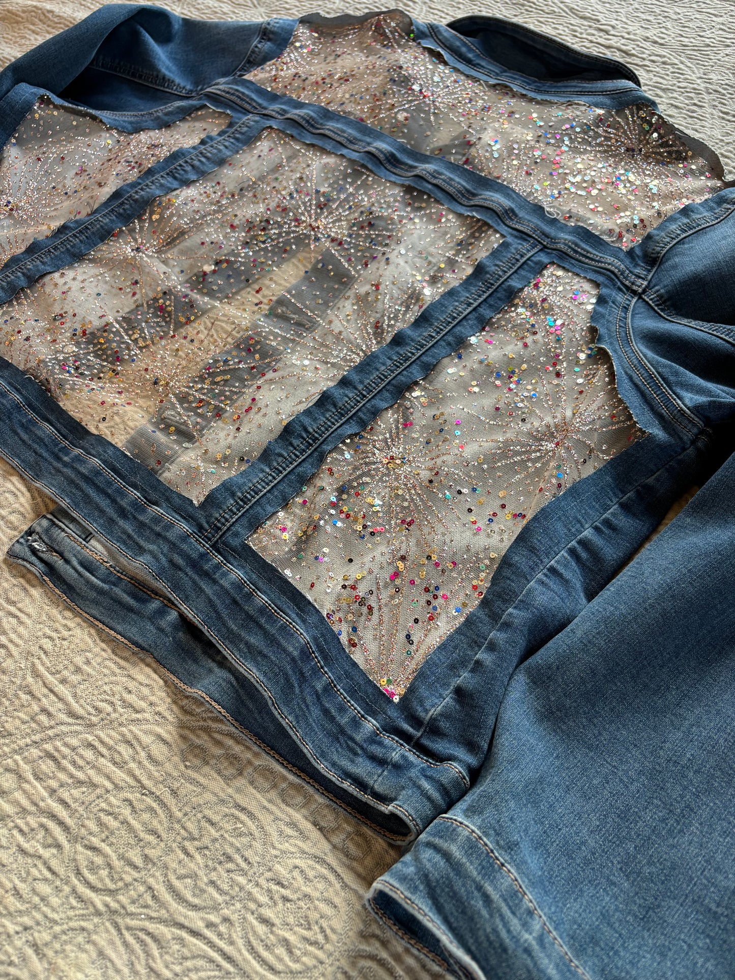 Denim Fireworks Jacket [3X]