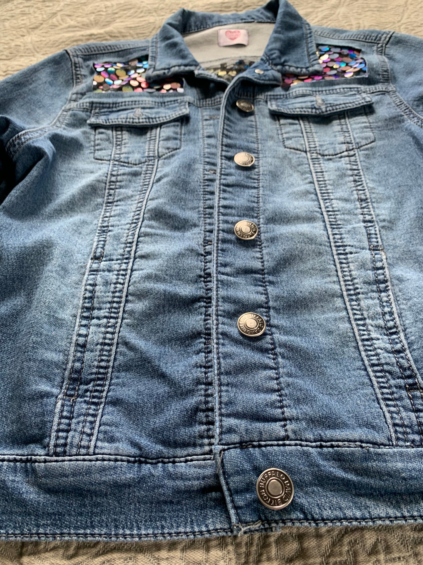 Soft Denim Sequin Jacket [M]