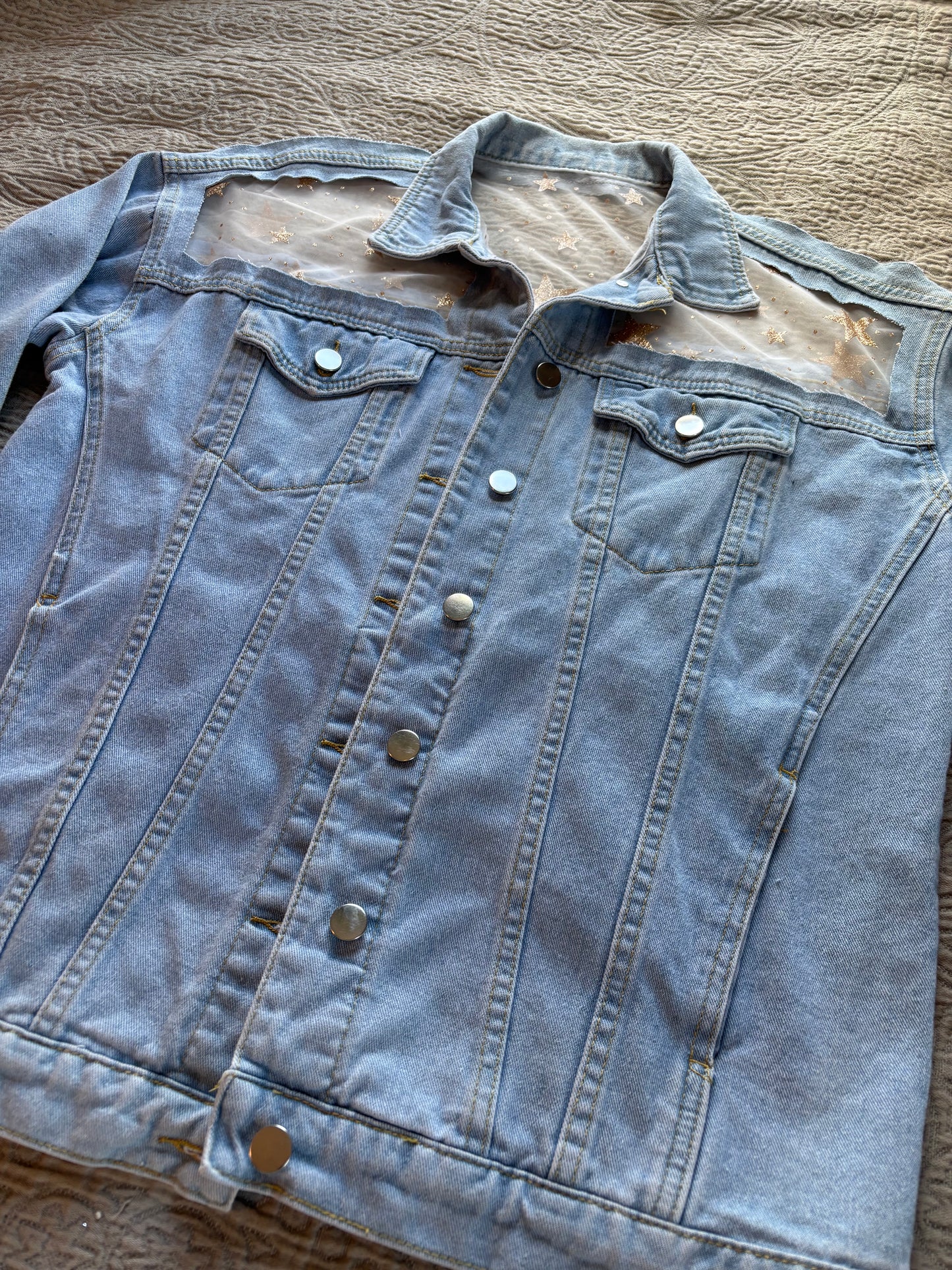 Light Wash Stars Jacket [XL]