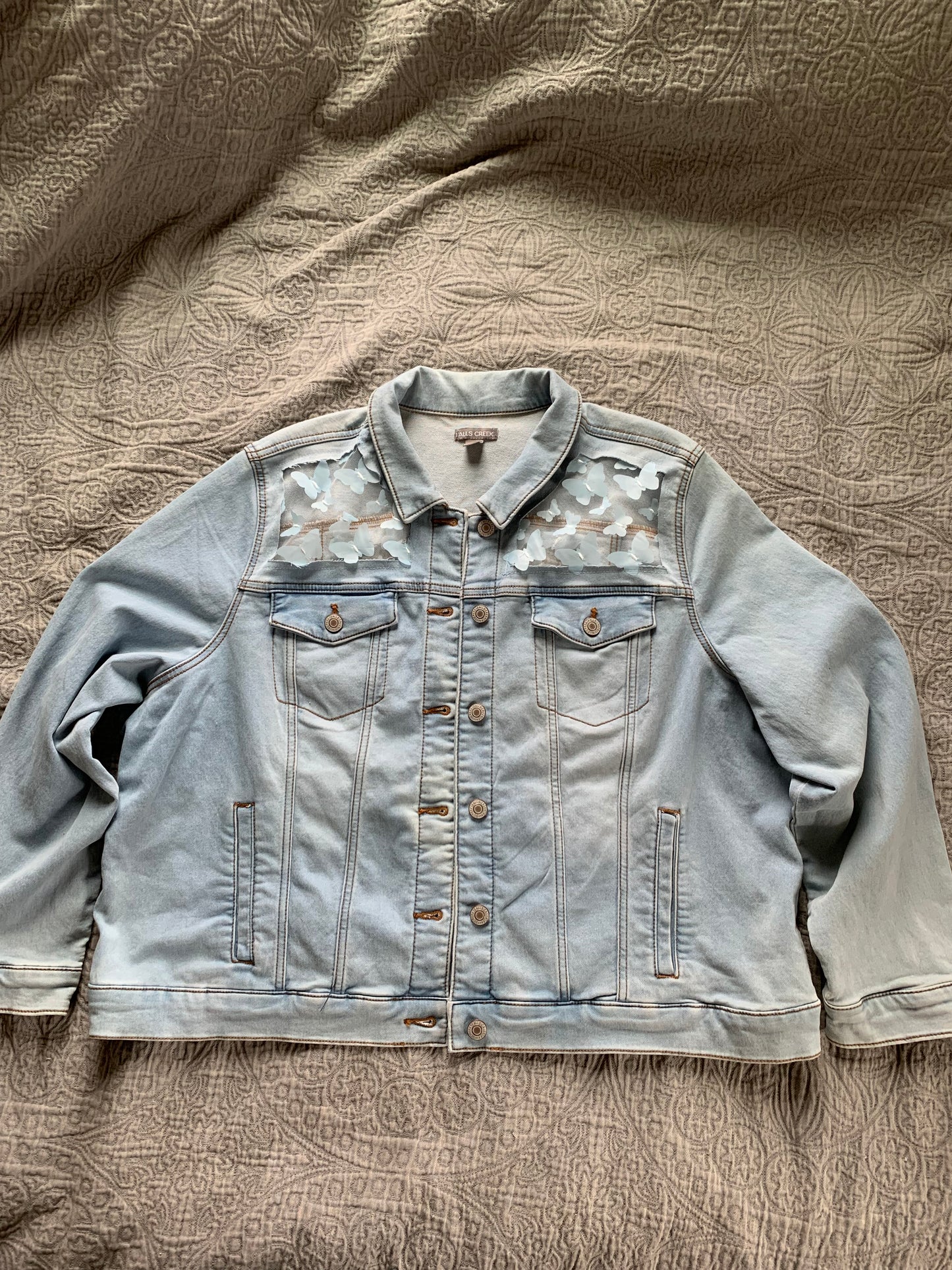 Light Wash Denim Butterflies [2X]