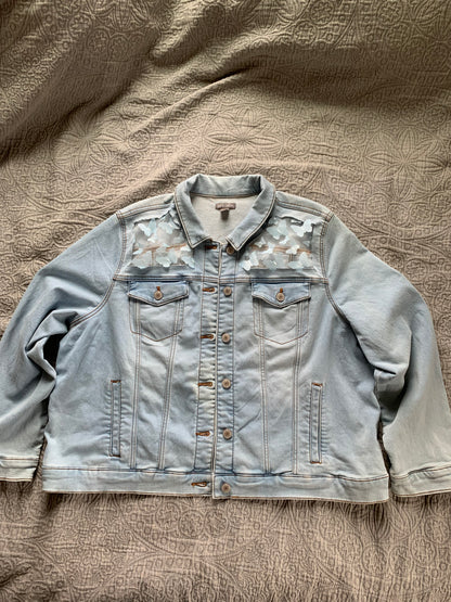 Light Wash Denim Butterflies [2X]