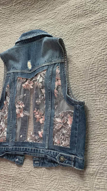 Denim Silver Floral [M]