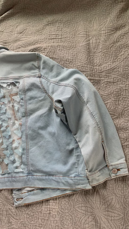 Light Wash Denim Butterflies [2X]