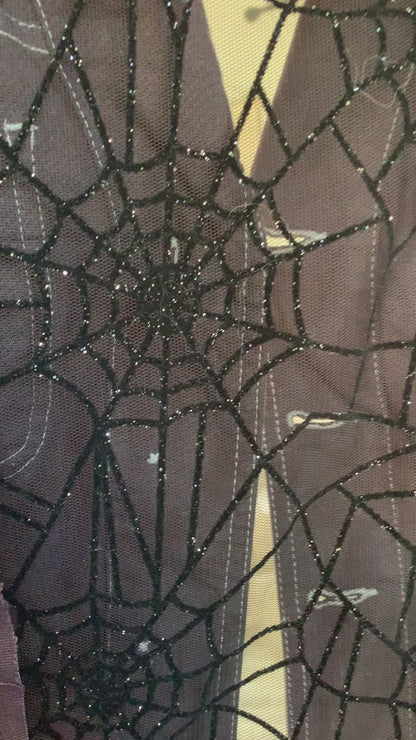 Purple Denim Spiderwebs [L]