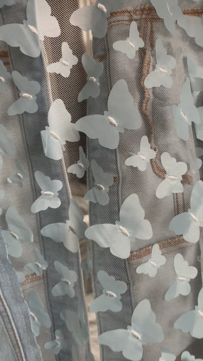 Light Wash Denim Butterflies [2X]