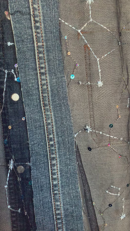 Large Pocket Denim Constellations [0X]