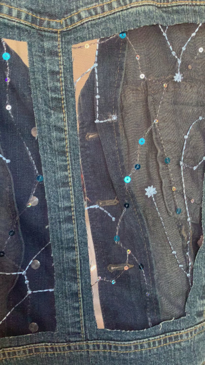 Cropped Denim Constellations [L]